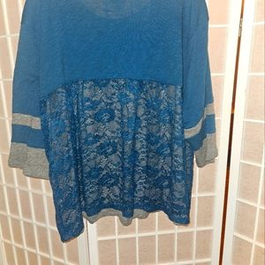 Torrid lace back Tshirt